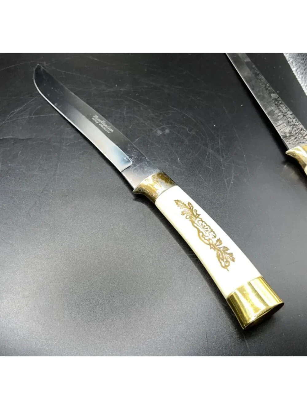 Vintage Masterpiece Japan Stainless Steel Carving Knife Fork Set MCM Royal Brand